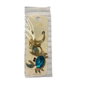🔴Gold and Blue Crab Keychain